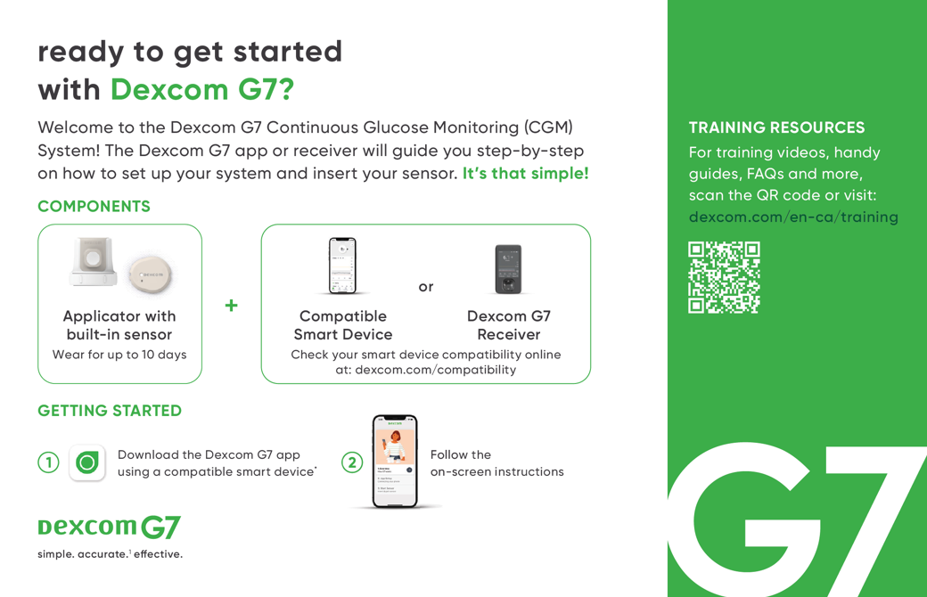 G7 Patient Onboarding handout