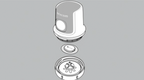 Sensor inside the applicator - expanded view.