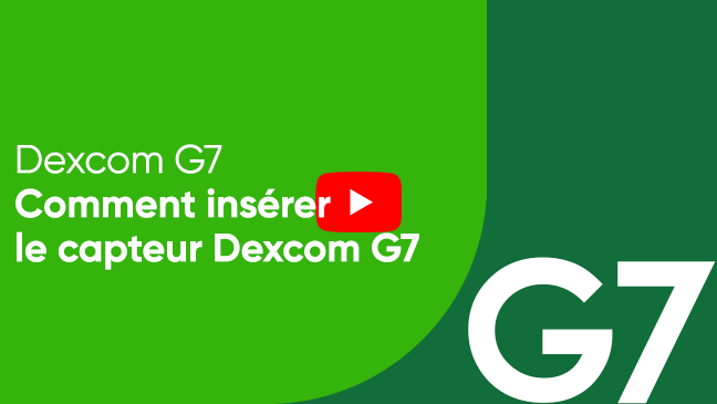 Comment insérer le capteur Dexcom G7