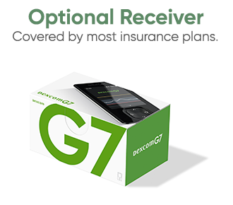 Image of the Dexcom G7 receiver box.