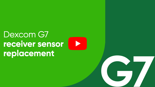 Replacimg a Dexcom G7 sensor for receiver users