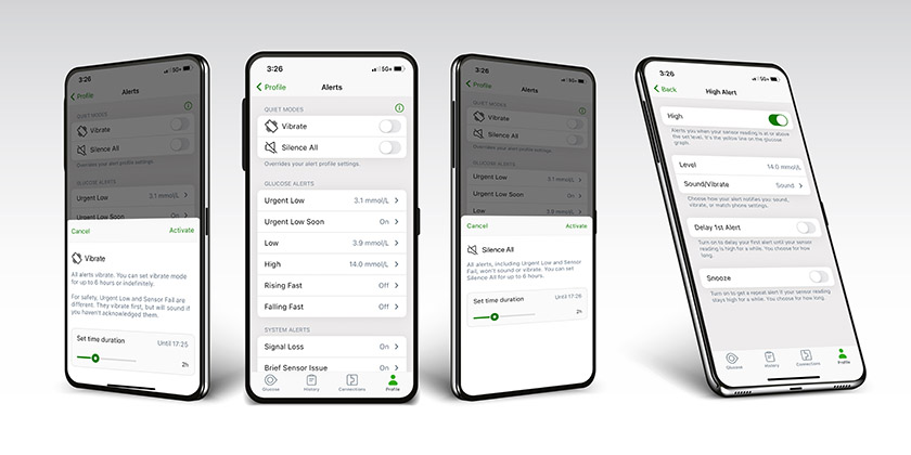 Dexcom G7 Screens